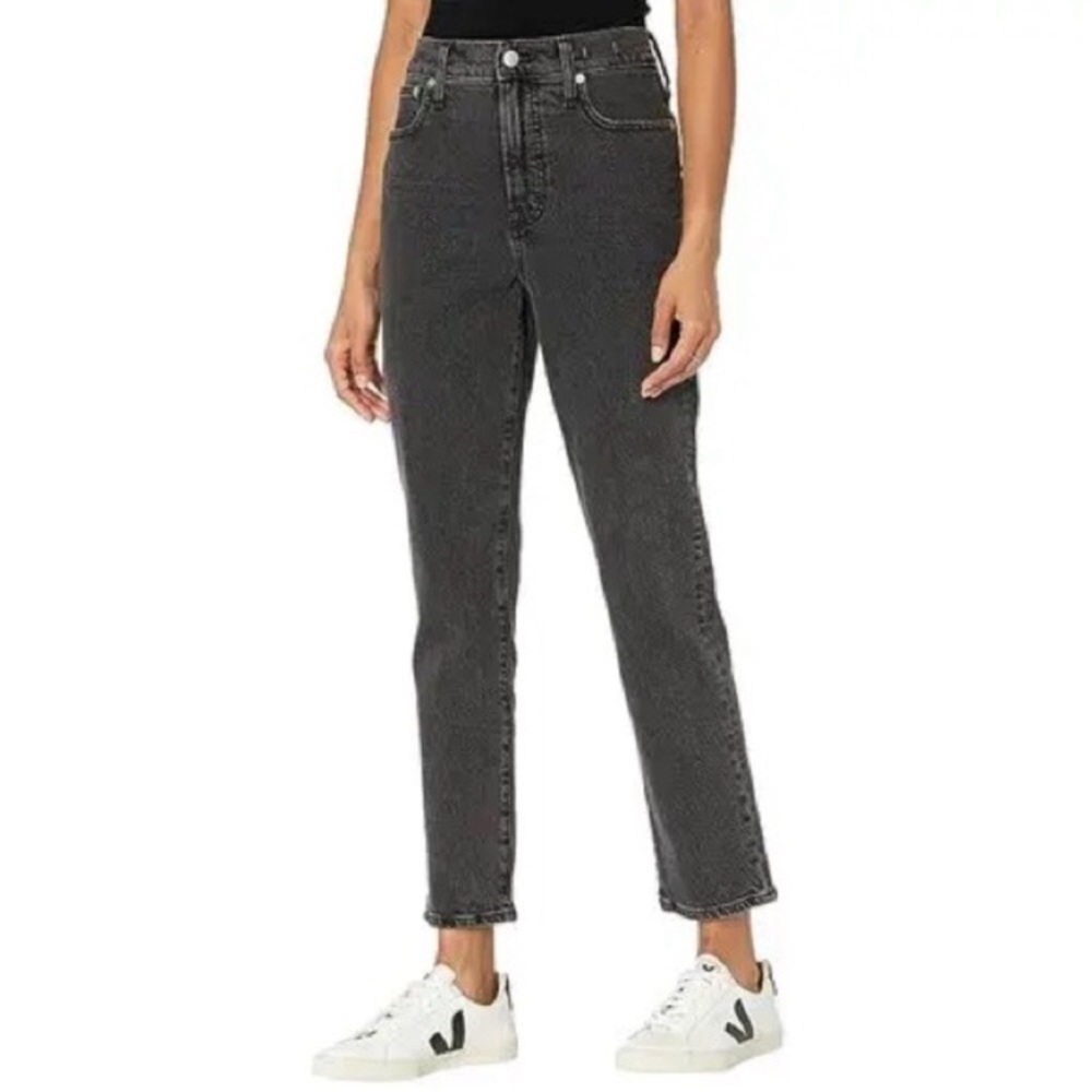 Madewell The Perfect Vintage Jean High Rise Straight Leg Jeans, Size 24, Black